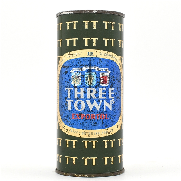 Three Town Export Beer 16 Ounce Swedish Flat Top