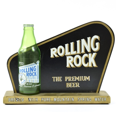 Rolling Rock 1950s Wood Sign