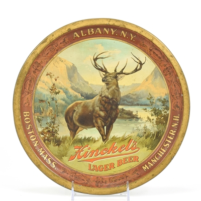 Hinckels Beer Pre-Prohibition Serving Tray Stag Motif ALBANY