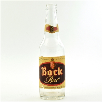 Princeton Brewing Bock Beer 1940s Canadian Bottle BRITISH COLUMBIA