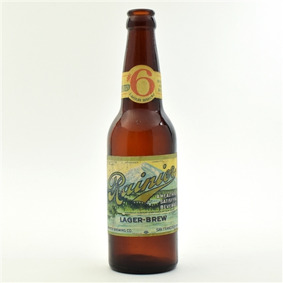 Rainier Lager Brew Prohibition Era Bottle