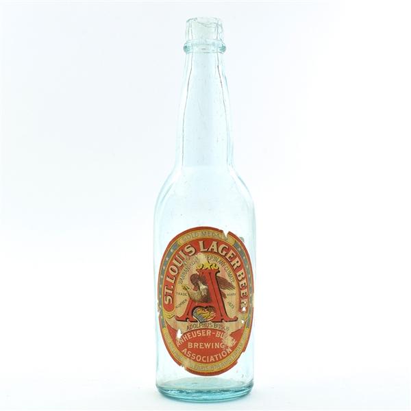 St Louis Lager Beer Large Pre-Prohibition Bottle ANHEUSER-BUSCH