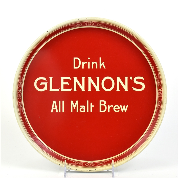 Glennons All Malt Brew Prohibition Serving Tray CLEAN