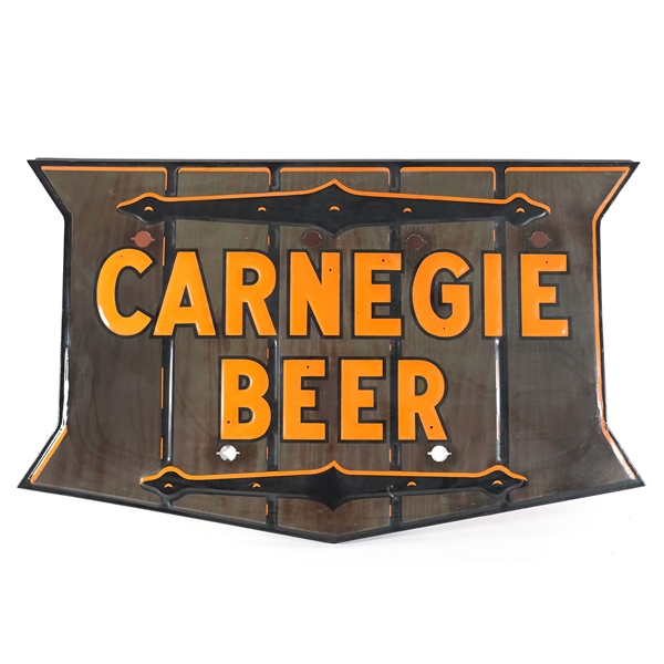 Carnegie Beer 1930s Steel Sign RARE