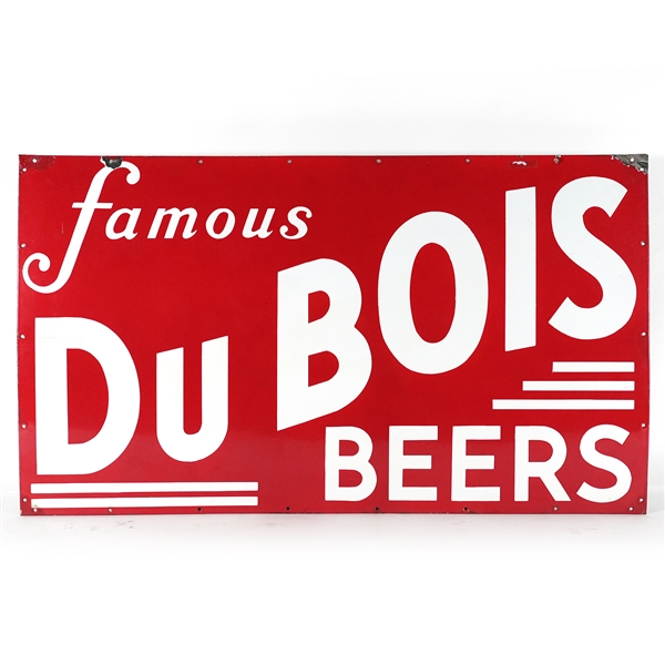 Du Bois Beers 1930s Porcelain Enamel Sign RARE