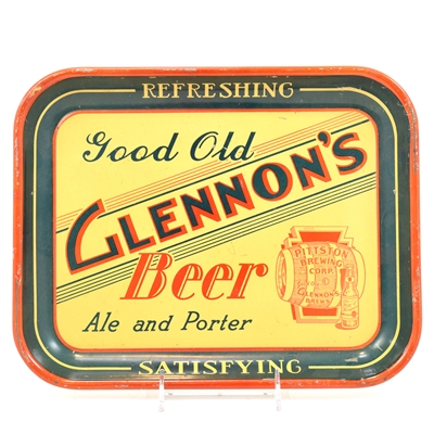 Glennons Beer 1930s Serving Tray SHARP