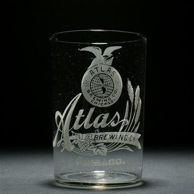 Atlas Brewing Pre-prohibition Etched Glass BOLD