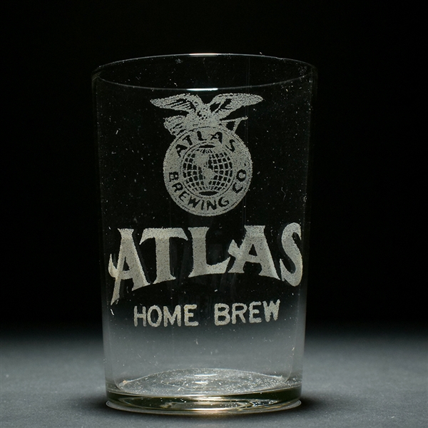 Atlas Home Brew Pre-Prohibition Etched Glass