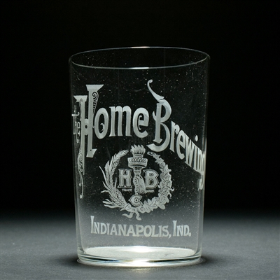 Home Brewing Co Pre-Prohibition Etched Glass CRISP