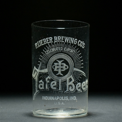 Tafel Beer Pre-Prohibition Etched Glass LIEBER BREWING