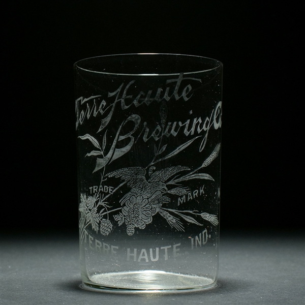 Terre Haute Brewing Pre-Prohibition Etched Glass