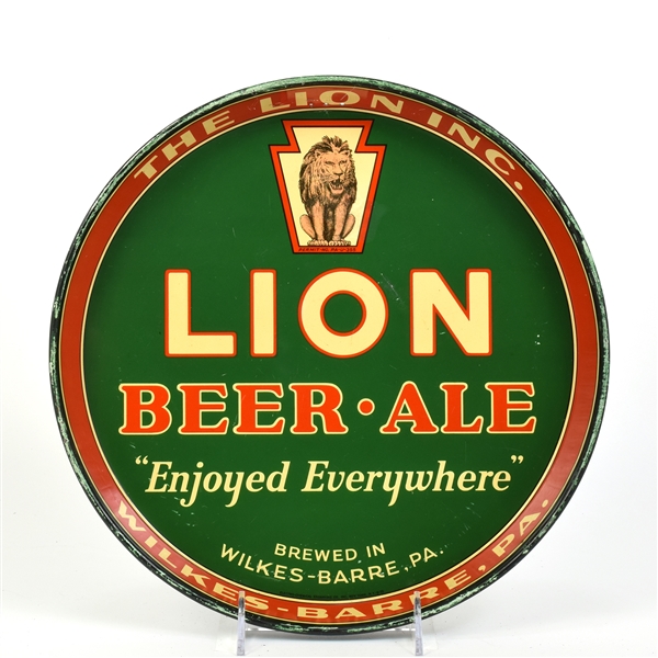 Lion Beer-Ale 1930s Serving Tray ENJOYED EVERYWHERE