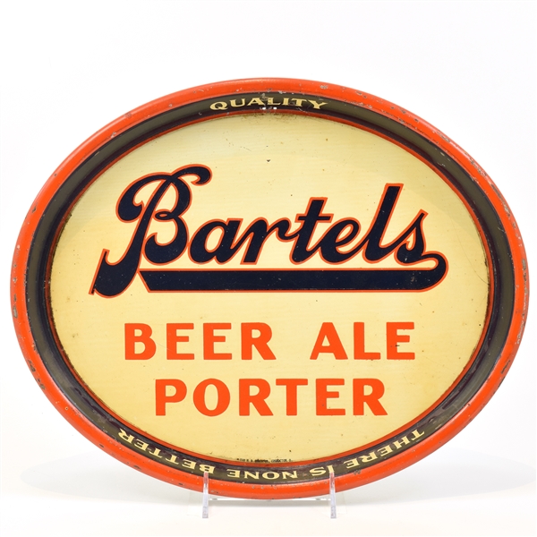 Bartels 1940s Oval Serving Tray BEER ALE PORTER