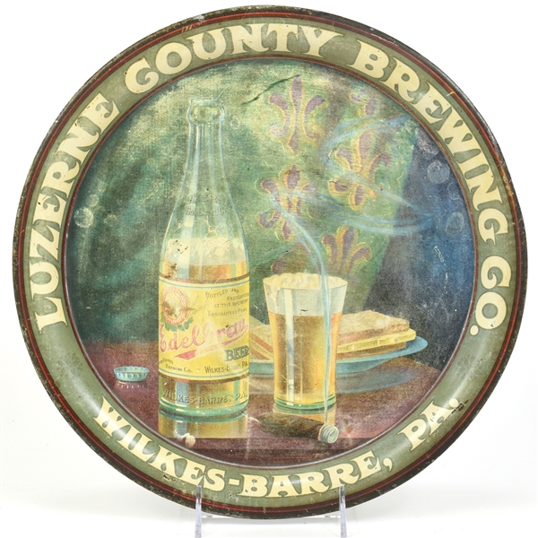 Luzerne County Brewing Pre-Prohibition Serving Tray RARE