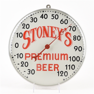 Stoneys 1940s Thermometer Sign SCARCE PREMIUM BEER