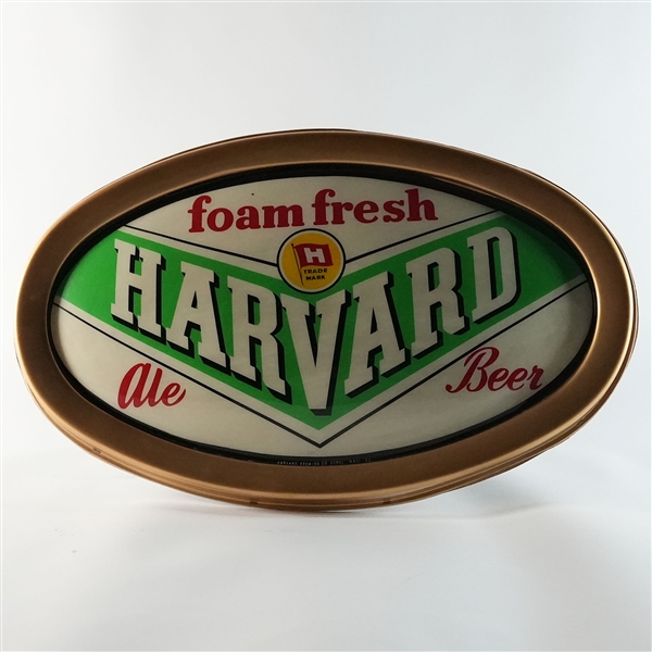 Harvard Foam Fresh Ale Beer Sign