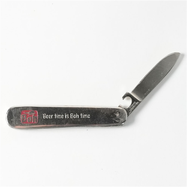 Boh Beer Time Is Boh Time Enterprise Brewing Pocket Knife RARE