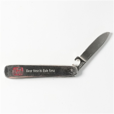 Boh Beer Time Is Boh Time Enterprise Brewing Pocket Knife RARE