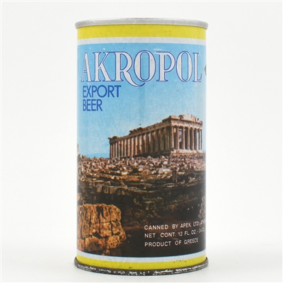 Akropol Export Beer Greek Pull Tab BATHING BEAUTY