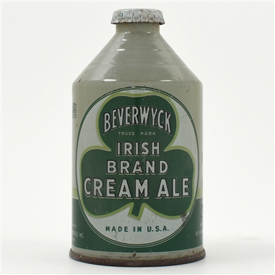 Beverwyck Irish Brand Cream Ale Crowntainer GRAY 192-7 RARE SHARP