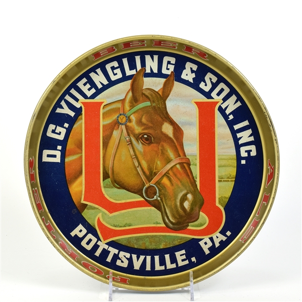 Yuengling and Son 1930s Serving Tray HORSE DESIGN