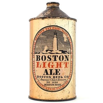 Boston Light Ale Quart Cone Top 32 FLUID OZ 203-16 RARE