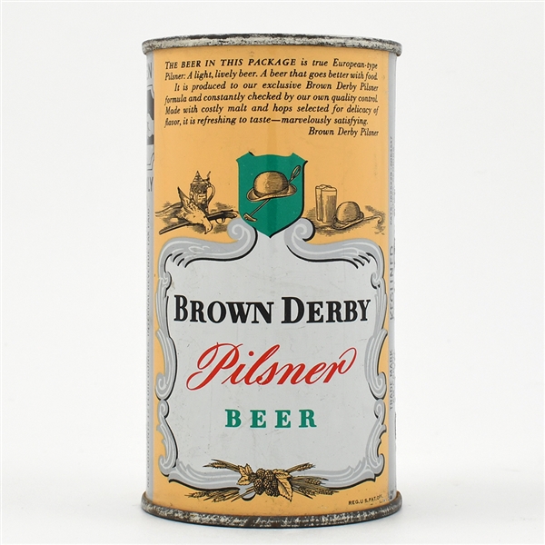 Brown Derby Beer Instructional Flat Top RAINIER 42-19 USBCOI 133