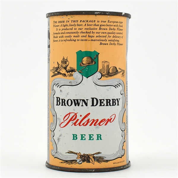 Brown Derby Beer Instructional Flat Top SALEM 42-31 USBCOI 134