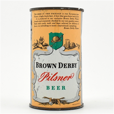 Brown Derby Beer Instructional Flat Top SALEM 42-31 USBCOI 134