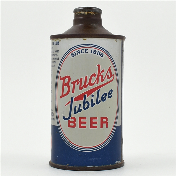 Brucks Jubilee Beer Cone Top LIKE 154-27 NO ALC STMT