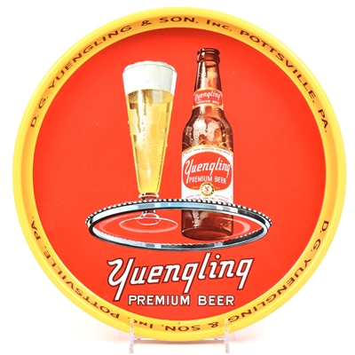 Yuengling Beer 1950s 13-inch Serving Tray WHITE LABEL MINTY