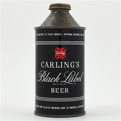 Carlings Black Label Beer Cone Top BREWING CORP 156-29 SHARP