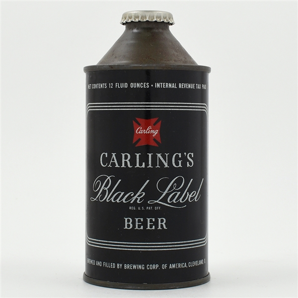 Carlings Black Label Beer Cone Top 156-29 CLEAN