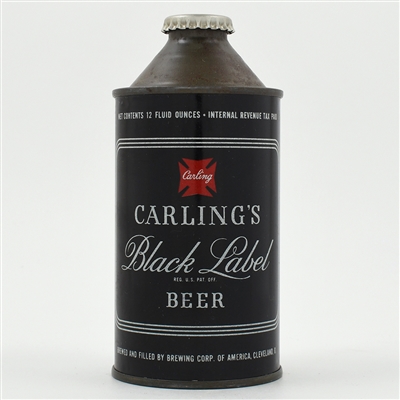 Carlings Black Label Beer Cone Top 156-29 CLEAN