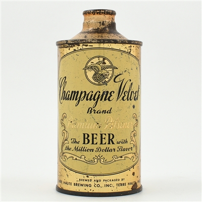 Champagne Velvet Beer Cone Top 157-4 SCARCE