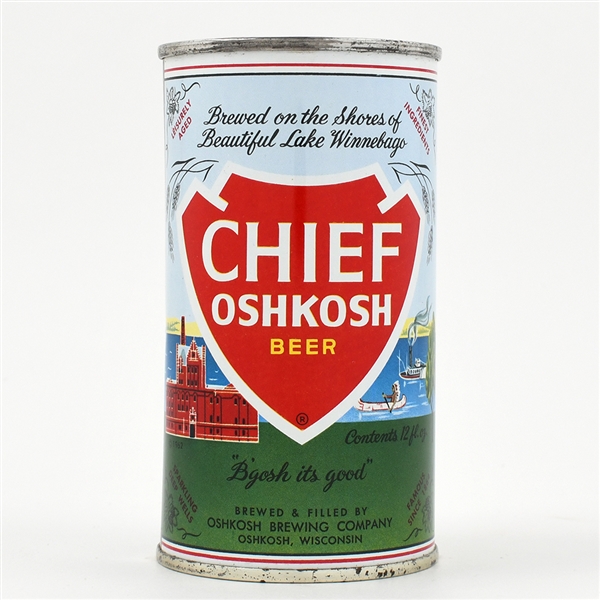 Chief Oshkosh Beer INSERT JUICE TAB 55-2 MINTY BO