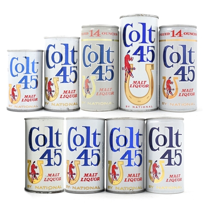 Colt 45 Malt Liquor Lot of 9 Different BALTIMORE