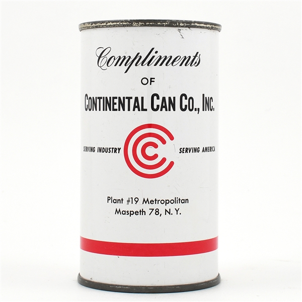 Continental Can Plant 19 Maspeth NY Souvenir Bank Lid Can