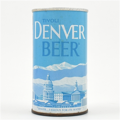 Denver Beer Fan Tab TIVOLI 58-33 RARE WHITE MOUNTAINS