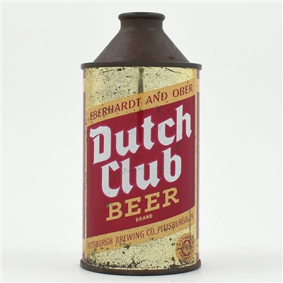 Dutch Club Beer Cone Top IRTP NO UNION SEAL L160-7