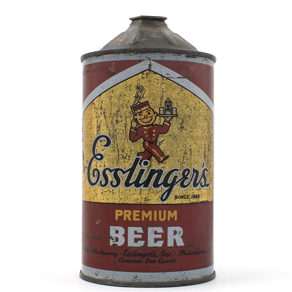 Esslingers Beer Quart Cone Top NON-IRTP 208-18 RARE