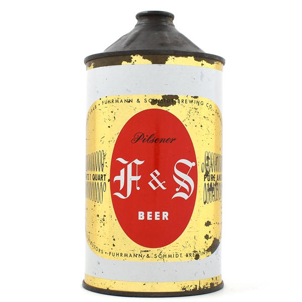 F and S Beer Quart Cone Top NON-IRTP 209-9