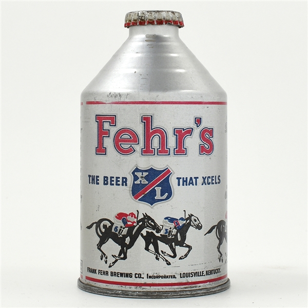 Fehrs XL Beer Crowntainer 193-23 DERBY HORSES EXCELLENT