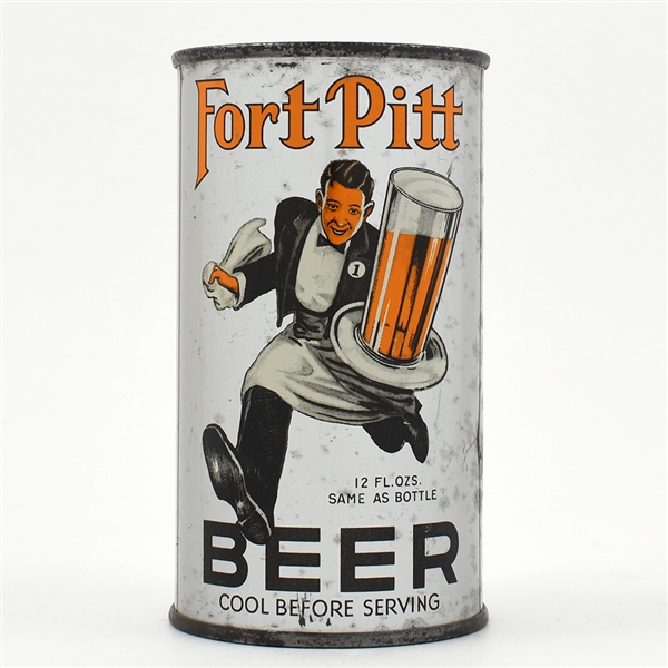 Fort Pitt Beer Flat Top RUNNING WAITER 64-27 USBCOI 281 LONG OPENER