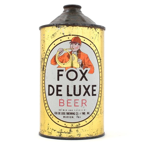 Fox De Luxe Beer Quart Cone Top MARION 209-15