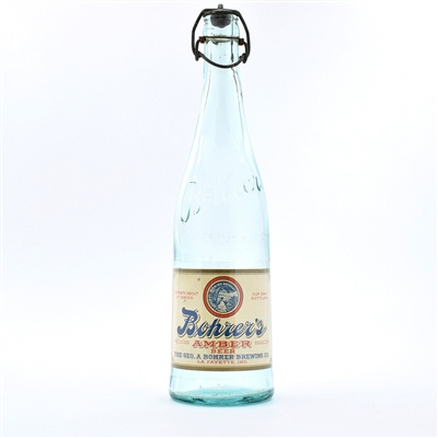 Bohrers Amber Beer 27 Ounce Pre-Prohibition Bottle