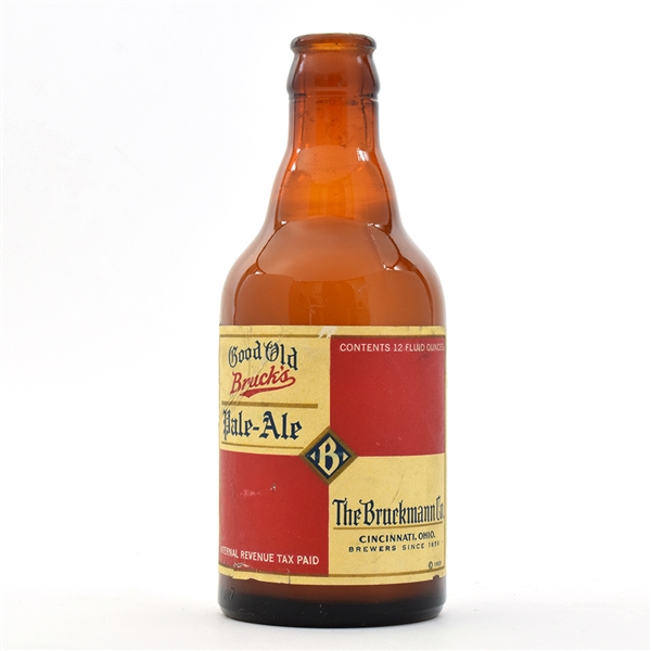 Brucks Pale Ale 1930s Steinie Bottle