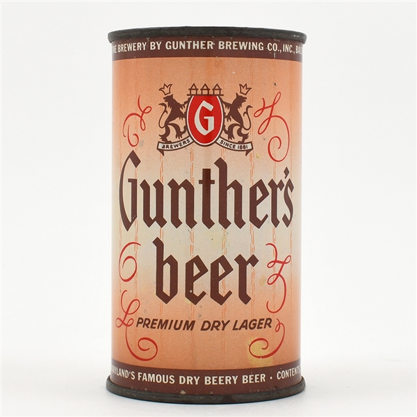 Gunthers Beer Flat Top NON-IRTP 78-24 SHARP