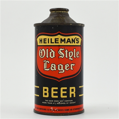 Heilemans Old Style Beer Cone Top DNCMT 4 PERCENT 177-20