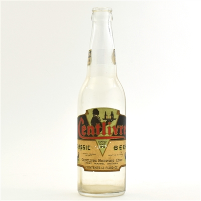 Centlivre Classic Beer 1930s Bottle